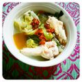 salymama's cooksnap of when they made エスニック３点鍋★鶏手羽・レタス・フォー.