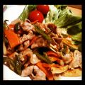 cayocos's cooksnap of when they made 牛肉とちくわとピーマンの炒め物.
