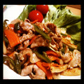 cayocos's cooksnap of when they made 牛肉とちくわとピーマンの炒め物.