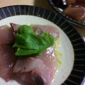 かよpon's cooksnap of when they made 簡単!! カンパチのカルパッチョ.