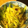 cuteapron's cooksnap of when they made セロリのぴり辛きんぴら.
