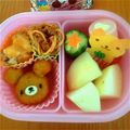 レモンキー's cooksnap of when they made ミッフィーのクマさん♡キャラ弁おかず.