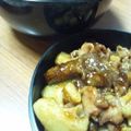 kana8chi's cooksnap of when they made 豚バラと根菜（蓮根＆ごぼう）の丼♡.