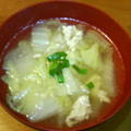 あちゅう's cooksnap of when they made お手軽和風スープ◆白菜と鶏挽肉で.