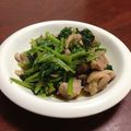 ＊チビママ＊'s cooksnap of when they made 鶏肉と小松菜のにんにくバター醤油炒め.