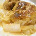 かものはしくぽ's cooksnap of when they made 白菜入り☆煮込みハンバーグ.