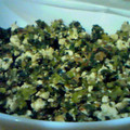 万華月's cooksnap of when they made 鶏そぼろ風！小松菜と豆腐のふりかけ.