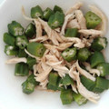 ♬Minnie♬'s cooksnap of when they made オクラとささ身の小鉢.
