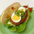 Fire-King's cooksnap of when they made お弁当にも☆鶏の照り焼きサンド.