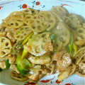 おか・あきこ's cooksnap of when they made れんこんと豚肉のオイスターソース炒め.