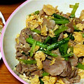 a_asami's cooksnap of when they made 小松菜と卵のオイスター炒め～♪.