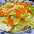 落ち武者's cooksnap of when they made 簡単☆豚肉と春キャベツのレンジ蒸し.