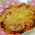 かわとんちゃん's cooksnap of when they made クリームハンバーグ♪.