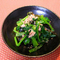 nekoland's cooksnap of when they made ＊小松菜のツナのり和え＊.