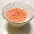 Yuka_sax's cooksnap of when they made ミルクプリン～苺ソース添え～.