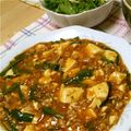 rossy42's cooksnap of when they made 丸美屋で本格「麻婆豆腐」.