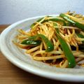Giant corn's cooksnap of when they made もやしとピーマンの☆ラー油炒め.