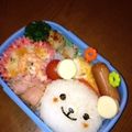sakito☆'s cooksnap of when they made お弁当に♪簡単くまさんおにぎり.