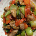 ミポタン☆'s cooksnap of when they made きのこたっぷり☆鶏と青梗菜の中華炒め.