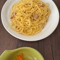 クック7P7R0C☆'s cooksnap of when they made 簡単！子供が作れるｶﾙﾎﾞﾅｰﾗ♪.