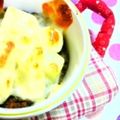 ma:9's cooksnap of when they made そぼろ味噌のチーズもちグラタン.