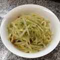 Hoink's cooksnap of when they made 青唐辛子入り大根の皮のきんぴら.