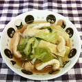 龍青空ママ's cooksnap of when they made キャベツと油揚げの和風スープ.