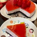らん子☆'s cooksnap of when they made 簡単！！❤フルーチェぷるるんケーキ❤.