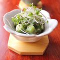 まつ純's cooksnap of when they made オクラと三つ葉の白味噌ゴマ酢和え。.