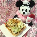 みなみんくっきんぐ's cooksnap of when they made XO醤×ちくわ・葱のトースト.
