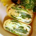 yuurun's cooksnap of when they made ■糖質制限■ほうれん草卵焼き簡単お弁当朝.