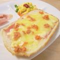 りゅう・しょうママ's cooksnap of when they made ベーコンと鮭フレのトースト～Ｓ考案～.