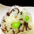 ☆あさパン☆'s cooksnap of when they made えだまめとこんぶでおにぎり◎.