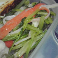 九道礼菜's cooksnap of when they made 水菜とカニカマボコの簡単和え物.