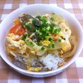 ∞はち∞'s cooksnap of when they made じゃこ天玉子とじ.