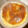 toshiebaba's cooksnap of when they made カニ＆ニラ玉風焼き中華そば.
