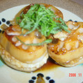 みたいくちゃん's cooksnap of when they made 照焼つくねのれんこんはさみ焼き.