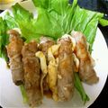 ♥ＩＺＵ♥'s cooksnap of when they made 生姜焼きのたれで簡単！豚肉の大葉チーズ巻.