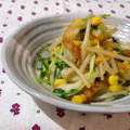 kururin18's cooksnap of when they made 節約レシピ♬豆苗ともやしと竹輪の炒め物.