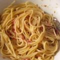 ＊みぃ＊＊'s cooksnap of when they made 混ぜるだけ！梅ツナマヨパスタ.