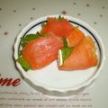 ひれまま's cooksnap of when they made 簡単オードブル☆サーモンのチーズしそ巻き.