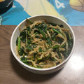 mi＿satou❀'s cooksnap of when they made 簡単、ほうれん草ともやしのナムル.