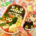 マッハママ's cooksnap of when they made ハム　チーズのハート風　キャラ弁おかず.