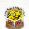 うまうま・らぶ's cooksnap of when they made オクラと菊☆シャキとろ☆塩ごま油甘酢和え.