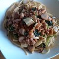シーズー可愛い's cooksnap of when they made 納豆とホウレン草の和風パスタ.