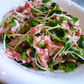 miharun's cooksnap of when they made ささみとかいわれの梅肉和え.