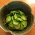 Ukitchin's cooksnap of when they made キュウリと生姜のさっぱり漬け.