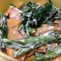 ミッキィ's cooksnap of when they made 春菊と柿のマヨネーズ和え.