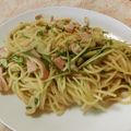 快くん's cooksnap of when they made 水菜とベーコンの和風パスタ✿.