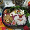 ８児のママきよっぺ's cooksnap of when they made 簡単！サンタさん☆ ＊キャラ弁＊.